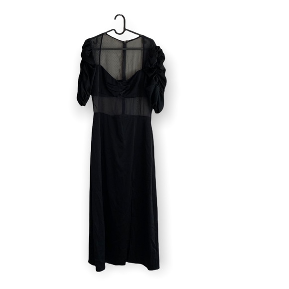 ABS Allen Schwartz Dresses Allen Schwartz Joanna Satin Mesh Cutout